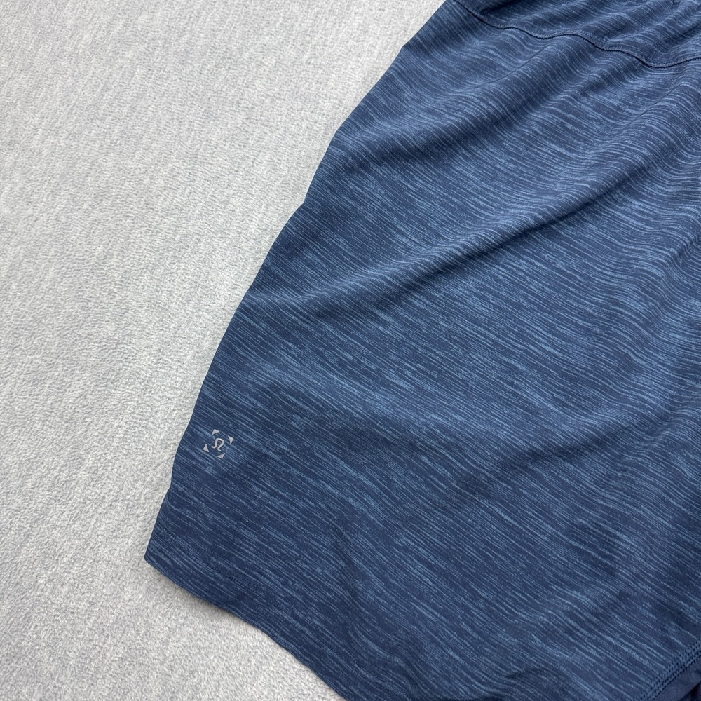 Lululemon Shorts Mens Large Blue T.H.E. Linerless Drawstring Training Running - Picture 15 of 16
